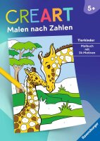 CreArt Malen nach Zahlen ab 5: Tierkinder