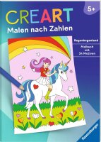 CreArt Malen nach Zahlen ab 5: Regenbogenland