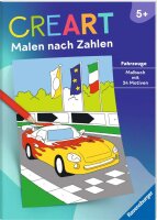 CreArt Malen nach Zahlen ab 5: Fahrzeuge