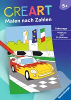 CreArt Malen nach Zahlen ab 5: Fahrzeuge