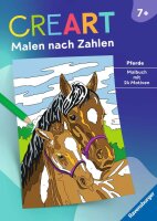 CreArt Malen nach Zahlen ab 7: Pferde