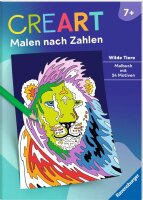 CreArt Malen nach Zahlen ab 7: Wilde Tiere