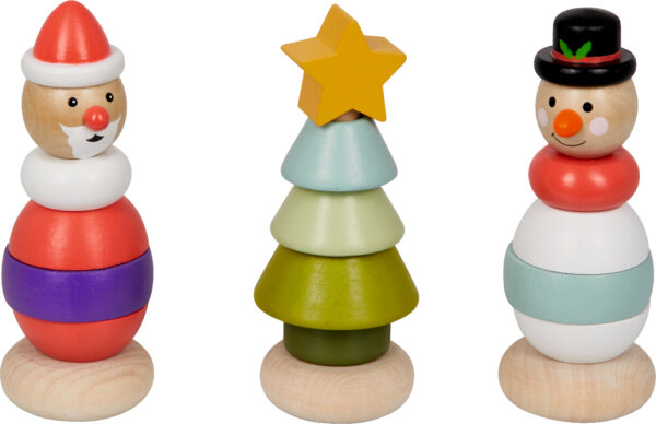 Holz-Stapelfiguren - Winterzauber im Weihnachtswald, Sortiert