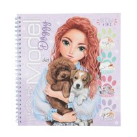 TOPModel Doggy Malbuch Kreativbuch mit Stickern Hunde