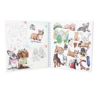 TOPModel Doggy Malbuch Kreativbuch mit Stickern Hunde