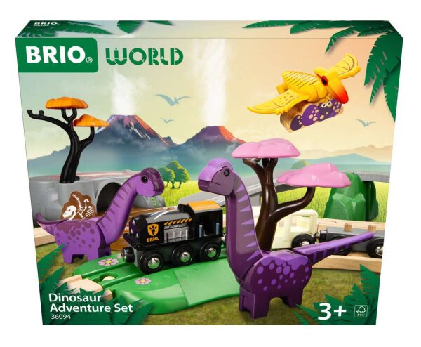 BRIO World Dinosaurier Abenteuer-Set