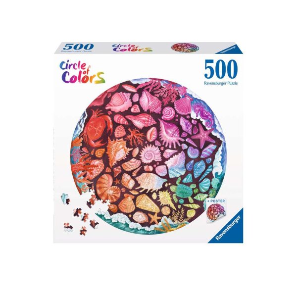 Puzzle 500 Teile - Circle of Colors Seashells