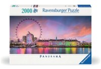 Puzzle 2000 Teile - Kunterbuntes London