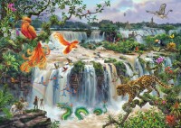 Puzzle 1000 Teile - Fantastischer Wasserfall von...