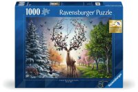 Puzzle 1000 Teile - Der magische Hirsch und die vier...