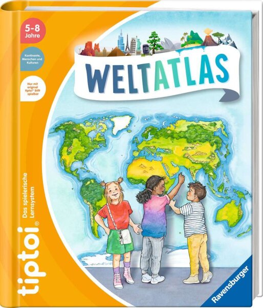 tiptoi Weltatlas Ravensburger Interaktiver Kinderatlas Lernbuch