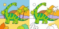 Mein kunterbuntes Dinosaurier-Malbuch - Mini-Künstler