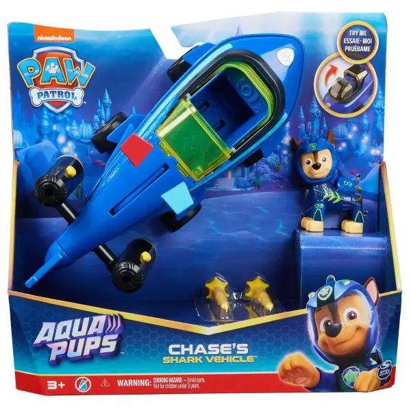 Spin Master Actionfahrzeug PAW PATROL Aqua Pups Basic Vehicle & Figur 4fach Sortiert