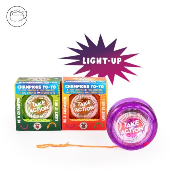 TAKE ACTION Champions Yoyo Light-Up, 3-fach sort.