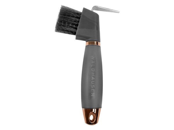 Waldhausen Hufkratzer Gelgriff Bürste ergonomisch schwarz rosegold
