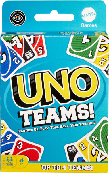 UNO Teams Kartenspiel für Kinder, Erwachsene, Familienabend, Partys und Reisen