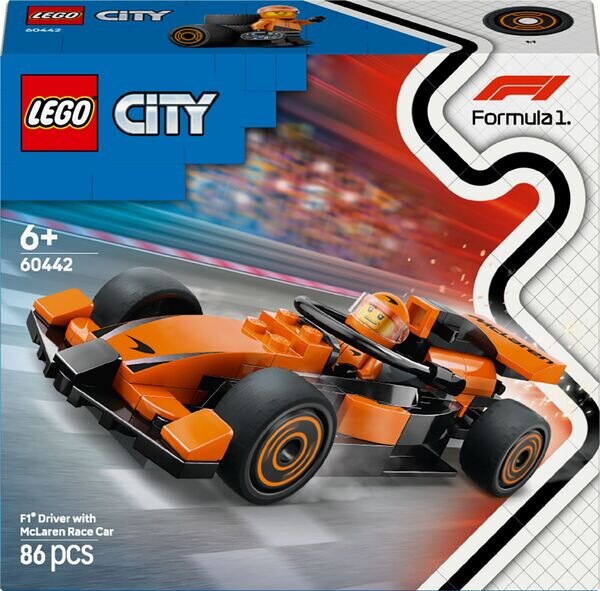 LEGO® City 60442 F1 Rennfahrer mit McLaren Rennauto