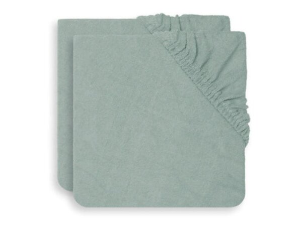 Wickelauflagenbezug Frottee 50x70cm - Ash Green - 2 Stück