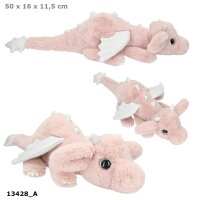 TOPModel Plüsch Drache rosa mit silber Flügeln