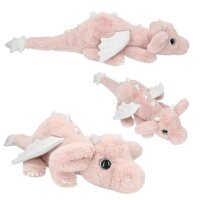 TOPModel Plüsch Drache rosa mit silber Flügeln