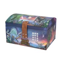 Dino World Schatztruhe mit Code, Sound und Licht