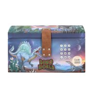Dino World Schatztruhe mit Code, Sound und Licht