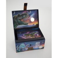 Dino World Schatztruhe mit Code, Sound und Licht