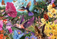 Puzzle 200 Teile - Kolibris und Schmetterlinge