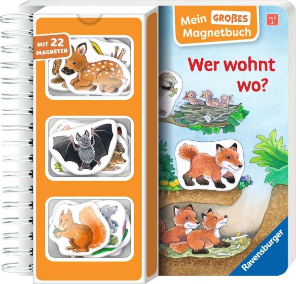 Mein großes Magnetbuch: Wer wohnt wo?