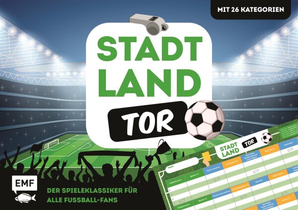 Stadt, Land, Tor – Der Spieleklassiker für alle Fußball-Fans