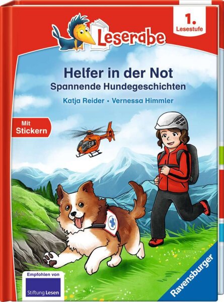 Leserabe - 1. Lesestufe: Helfer in der Not. Spannende Hundegeschichten