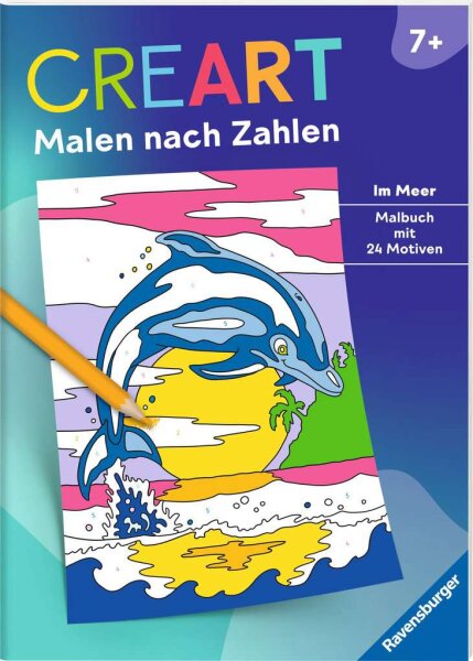 CreArt Malen nach Zahlen ab 7: Im Meer