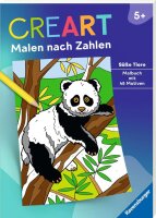 CreArt Malen nach Zahlen ab 5: Süße Tiere