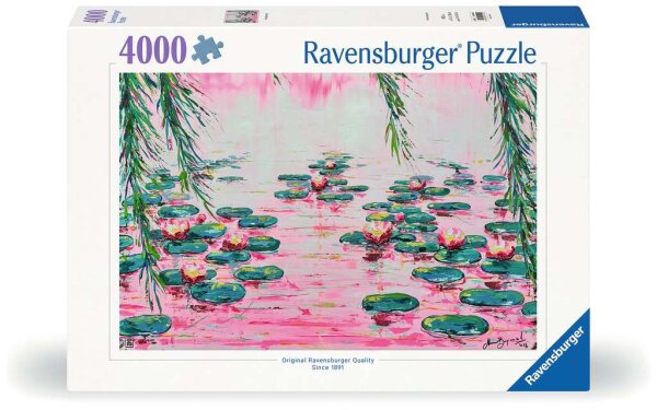 Puzzle 4000 Teile - Pink Water Lilies