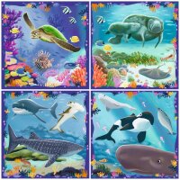Kinderpuzzle ab 5 Jahren - Meerestiere - 64 + 72 + 81 +...