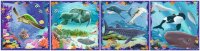 Kinderpuzzle ab 5 Jahren - Meerestiere - 64 + 72 + 81 + 90 Teile