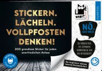 Böse Sprüche Stickerheft: Stickern....