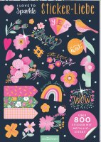 I Love to Sparkle – Sticker-Liebe