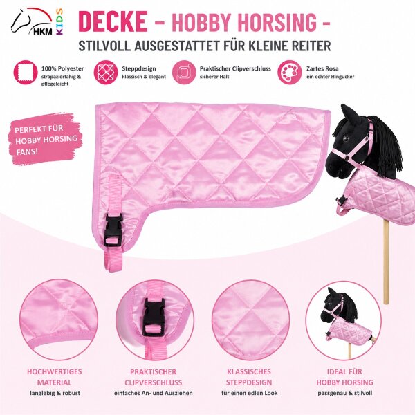 Hobby Horsing Decke Rosa HKM Kids Steckenpferd Zubehör Pferdedecke