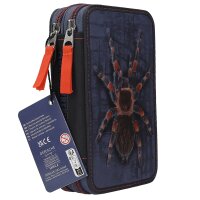 Adventure World 2 Fach Federtasche mit Spinne