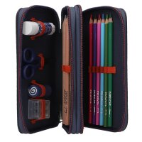 Adventure World 2 Fach Federtasche mit Spinne