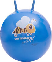 Sprungball mit Griff 60cm in blau