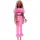 Barbie Deluxe Style-Puppe Nr. 4 mit weichem rosafarbenem Jumpsuit und rosa und braunen geflochtenen Zöpfchen