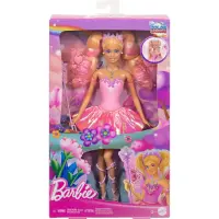 Barbie Fantasy Feenpuppe mit Farbwechsel-Flügeln und...