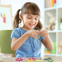 Freundschaftsbändchen & Blumen - Bastelset für Kinder ab 8 Jahren