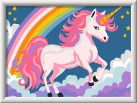 CreArt Pinkes Einhorn - Malen nach Zahlen für Kinder...