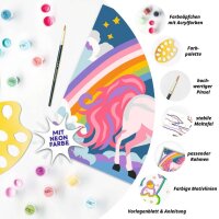 CreArt Pinkes Einhorn - Malen nach Zahlen für Kinder ab 9 Jahren