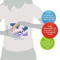 CreArt Pinkes Einhorn - Malen nach Zahlen für Kinder ab 9 Jahren