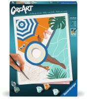 CreArt Poolzeit - Malen nach Zahlen für Erwachsene