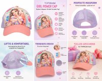 TOPModel Cap GIRL POWER Mädchen Kappe Basecap Verstellbar